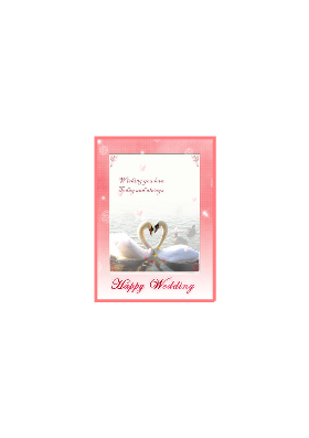 카드|결혼 축하 카드(백조 그림) 카드|결혼 축하 카드(백조 그림)